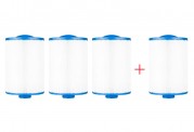 Pack 4x3 kurze Reinigungsfilter für Whirlpools